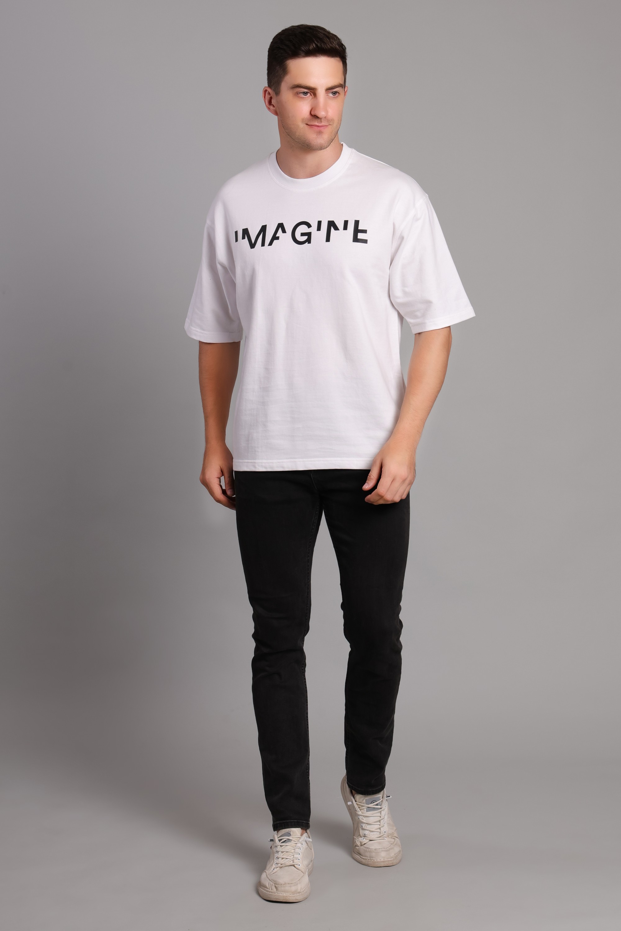 IMAGINE Design Oversized T-Shirt — view 2