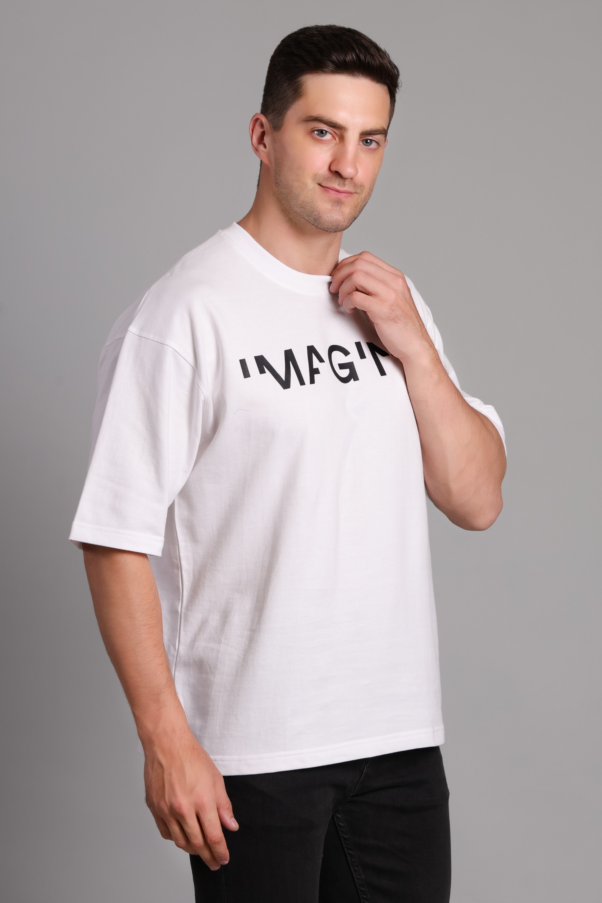 IMAGINE Design Oversized T-Shirt — view 5