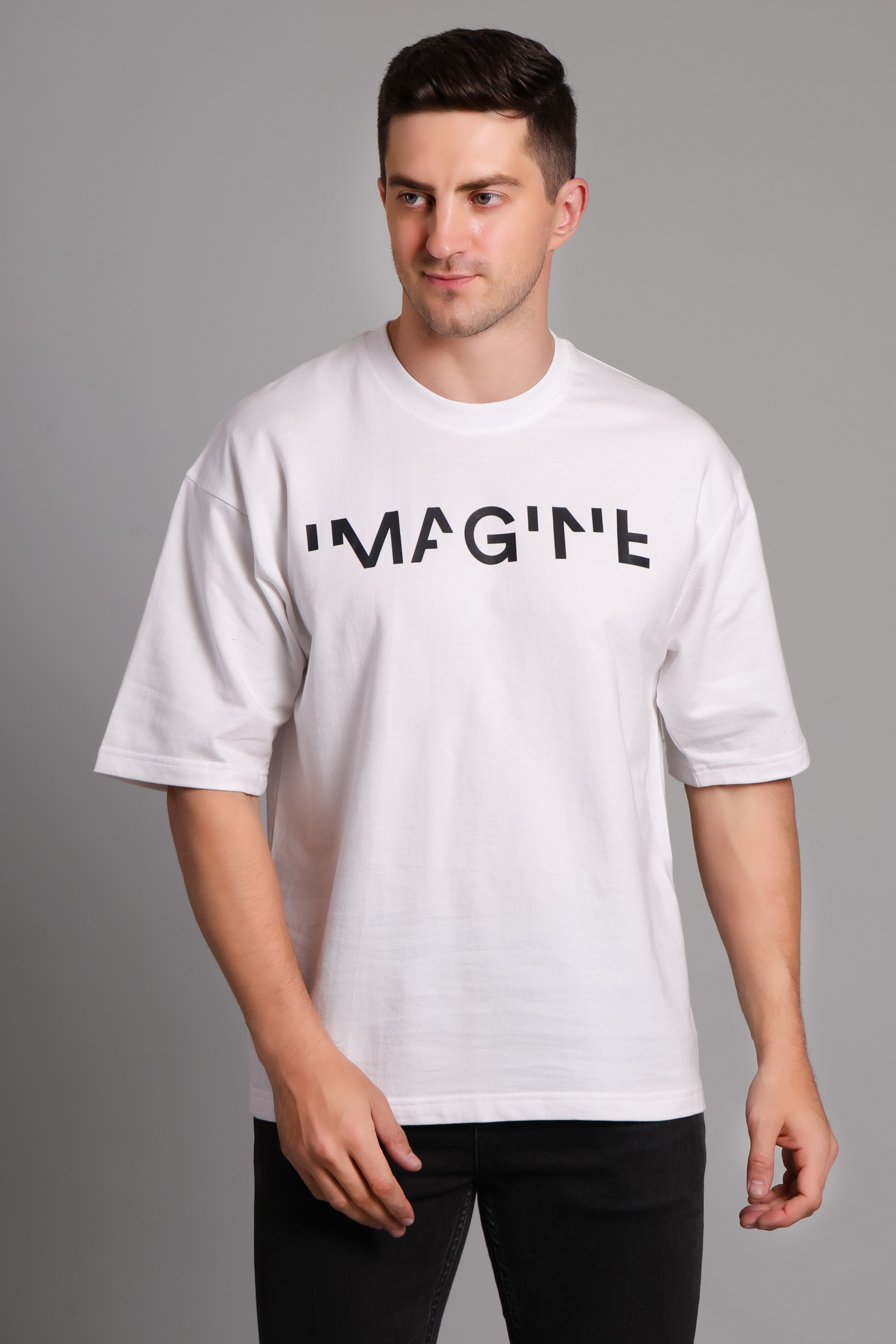 IMAGINE Design Oversized T-Shirt — view 3