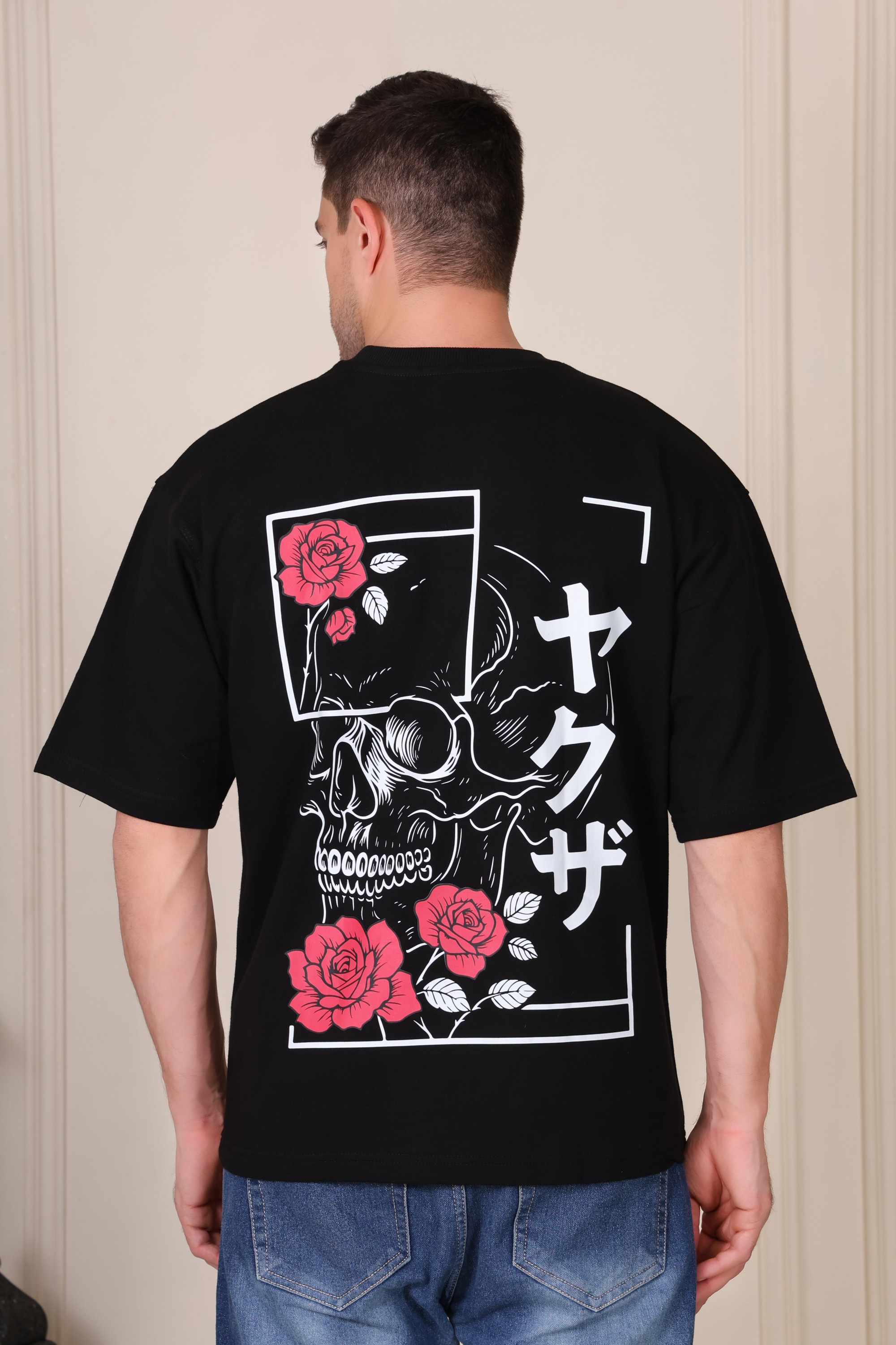 Skull & Flower Oversized T-Shirt — view 5