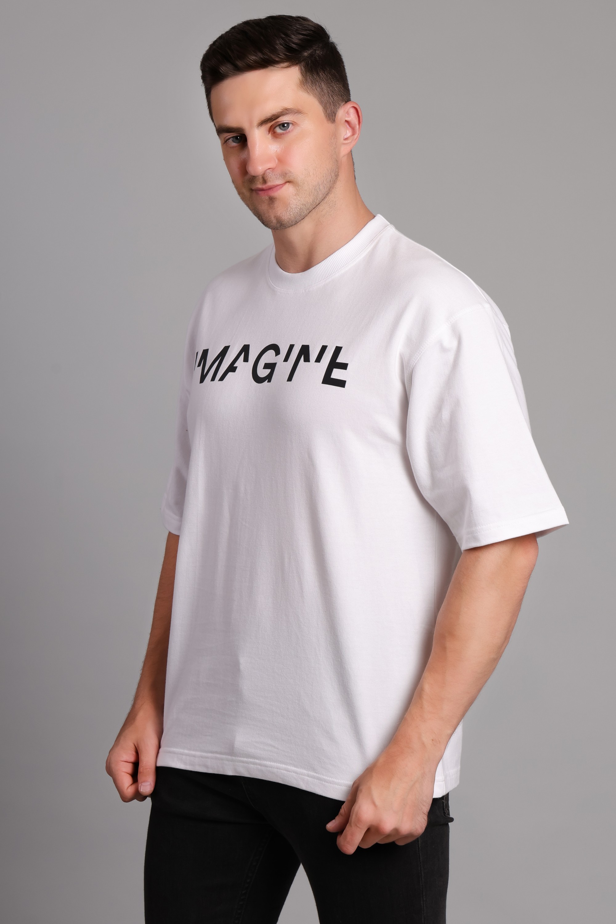 IMAGINE Design Oversized T-Shirt — view 4
