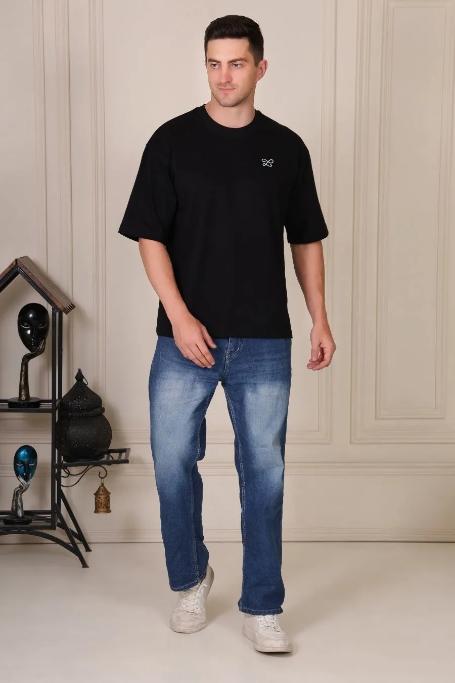 Skull & Flower Oversized T-Shirt